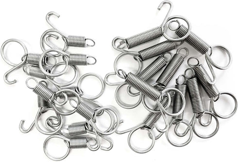 20Pcs Spring Door Latch for Cages, Metal Finger Spring Hooks, Multi-Functional Wire Cage Spring Latch for Pet Cage Door