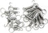 20Pcs Spring Door Latch for Cages, Metal Finger Spring Hooks, Multi-Functional Wire Cage Spring Latch for Pet Cage Door