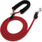 Dog Leash, Braided Rope Traction Lead for Small/Medium Dogs (1/3") - 6FT, Red