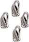 Stainless Steel 316 Spring Snap Attach Rope Hook, Marine Fender Hook, Clothes Boat Hardware Accessories (4 Pack)