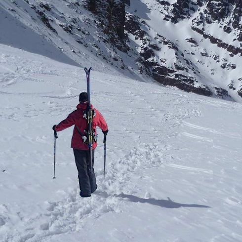 YYST Ski Tote | Backpack Carrier for Skis and Poles | Ski and Pole Carry Sling Strap - Free Your Hand!