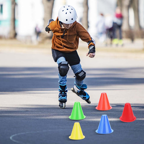 Soccer Training Cone, 10pcs Soccer Cones, Training Sports Football Equipment Barriers, Plastic Marker Holder for