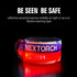 NEXTORCH LED Slap Armband Lights, Rechargeable Safety Wristband Lights (1 Pack), High Visibility Reflective Light Up