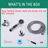 3 Mode High Pressure Dog Shower Attachment, Handheld Sprayer with ON/OFF Switch, 100 Inches Stainless Steel Hose
