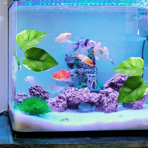 2Pack Beta Leaf Bed Fish Resting Leaf Betta Hammock for Aquarium Plants and Betta Fish Accessories