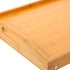 Happyyami Small Folding Table Portable Wood Bed Desk Adjustable Wear-Resistant Camping Side Table for Outdoor Hiking