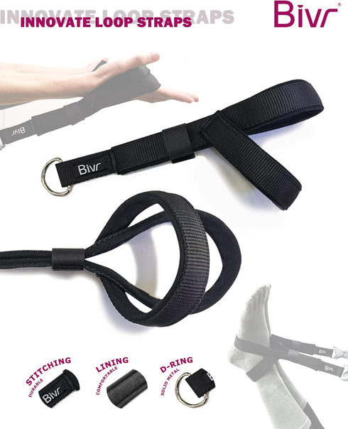 Portable Pilates Home Kit with Loop Straps, Resistance Bands, Door Anchors, and Carabiners for Home Workouts