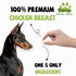3.8 oz PAWUP Freeze Dried Chicken Dog Treats, Single Ingredient Whole-Cut Chicken Breast, High Protein Training Treats