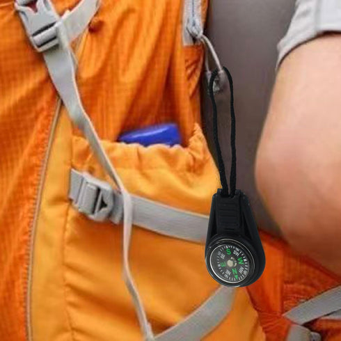 Kemcatui 10 Backpacks Pcs Mini Compass Bulk Zipper Pull Tiny, Waterproof Survival Compass for Camping, Hiking