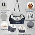 Dog Car Seat for Small Dogs, Fully Detachable & Washable Travel Bed with Storage Pockets, Under 25 lbs