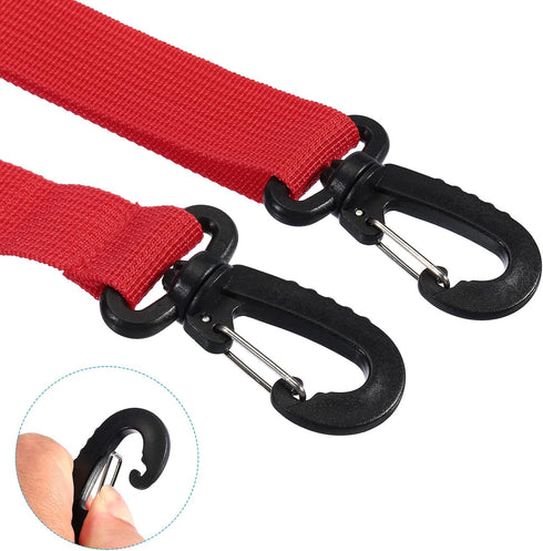 PATIKIL Adjustable Ski Boot Carrier Strap, Snowboard Boots Carrying Strap, Red, for Ski Boots and Ice Skates