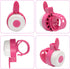 Kids Scooter Basket with Front Handlebar Accessories - Pink, 1 Pair Streamers and Bike Bell for Girls and Boys