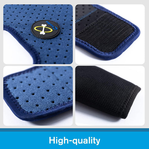 Coodeo Dog Recovery Suit, Cone Collar Alternative, Abrasion Resistant, Washable, Waterproof for Pet Wounds (L, Blue)