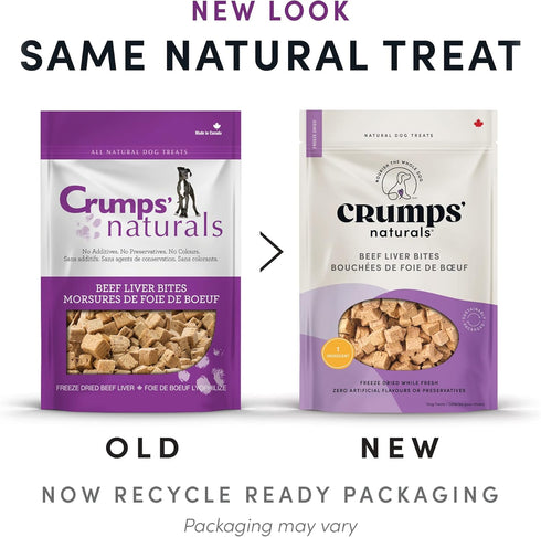 Crumps' Naturals Beef Liver Bites for Pets, 4.8-Ounce