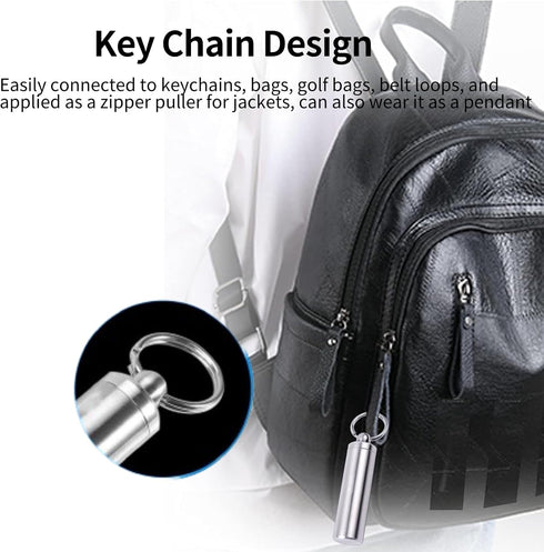 Stainless Steel Survival Pill Storage, Air-Tight Waterproof Capsule Bottle with Seal Ring for Outdoor Use