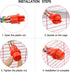 Bird Rope Perches for Parrots, Cockatiels, Budgie Cages, Comfy Colorful Rope Toy (31.5 inch)