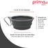 Prima Pet Collapsible Silicone Water Travel Bowl, Portable Pop-up Feeder for Dogs and Cats, Small (1.5 Cups) Grey, 2