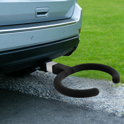 Stainless Steel Hitch Toilet Seat for 2-Inch Trailer Hitch Receiver, 400lbs Capacity,