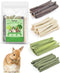 Bissap 60 PCS Rabbit Chew Sticks, Sweet Bamboo Timothy Hay Chew Stick