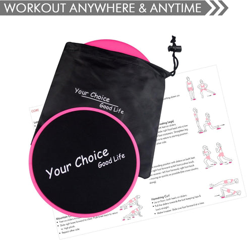 Your Choice Sliders Fitness Equipment Exercise Floor Sliders Core Gliders for Full Body Workout