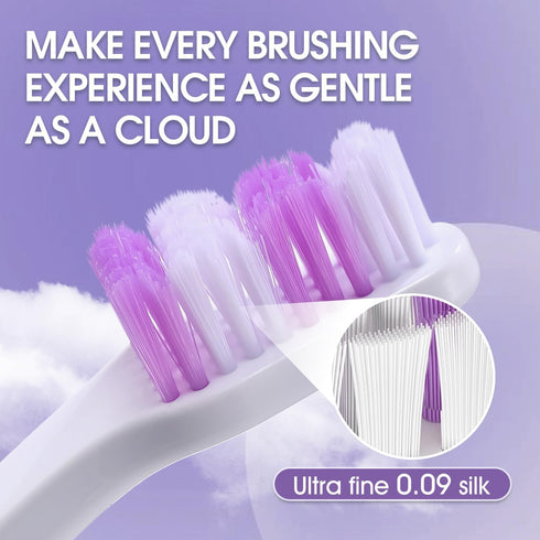 60 1-Pack) Dog Toothbrush Newly Upgraded Dual-Head Design with Wavy BristlesGently Surrounds Teeth for Deep Cleaning