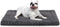 Washable Dog Bed Mat, Reversible Crate Pad, Soft Fluffy Pet Kennel Beds for Large Medium Small Dogs, 29 x 18 Inch, Gray