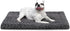 Washable Dog Bed Mat, Reversible Crate Pad, Soft Fluffy Pet Kennel Beds for Large Medium Small Dogs, 29 x 18 Inch, Gray