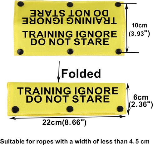 Funny Dog Leash Sleeve Training Ignore Do Not Stare Dog Leash Wrap Sleeve Pet Birthday Gift (Do Not Stare-YE Sleeve)