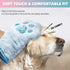 Pets Washing Gloves - Ultra Absorbent Dog Towel with Embroidered Microfiber Design, Ideal for Small Dogs & Cats (11 * 7