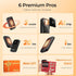 Rechargeable Hand Warmers 6400mAh with Temp & Battery Display, Pocket Electric Heater Gift for Men & Women, Travel Use