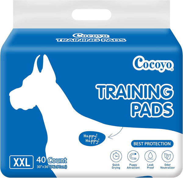 COCOYO Training Pads, 30"X36", 40 Count - XXL Size