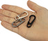 SWATOM Small Mini Carabiner Clip, Tiny Spring Snap Hook Keychains, Micro Carabiners for Paracord EDC, Alloy Key Rings,