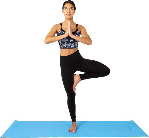 ProsourceFit Classic Yoga Mat - 1/8” (3mm) Thick, Extra Long 72-Inch Lightweight Fitness Mat with Non-Slip Grip