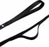 Blueberry Pet Essentials Double Handle Dog Leash, 5ft x 5/8" for Traffic Control, Classic Nylon Leash in Black