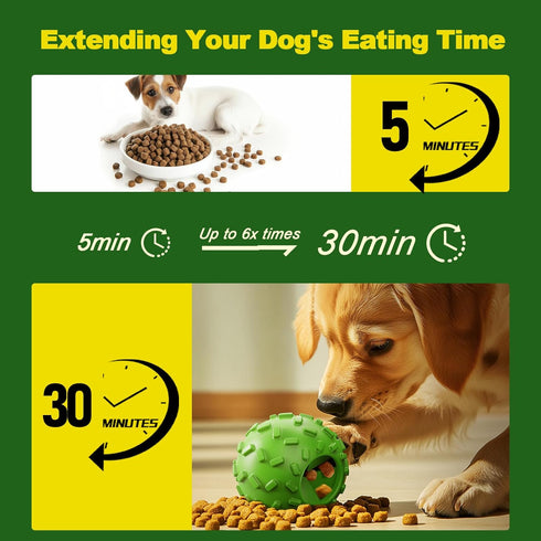ZHIERDE Treat Dispensing Dog Toys - Interactive Cognitive Dog Treat Toy,Puzzle Ball for Puppies & Small Dogs,Promotes