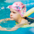 Geyoga 2 Set Swim Cap Kids Unicorn Silicone Waterproof, 2 Swim Caps with 2 Goggles for Kids at Beach Pool