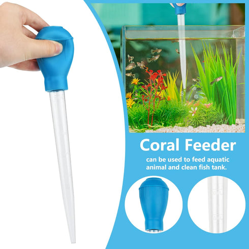Fish Tank Cleaning Tools, 6 pcs Aquarium Feeder Tools Kit, Algae Scraper for Glass Aquariums