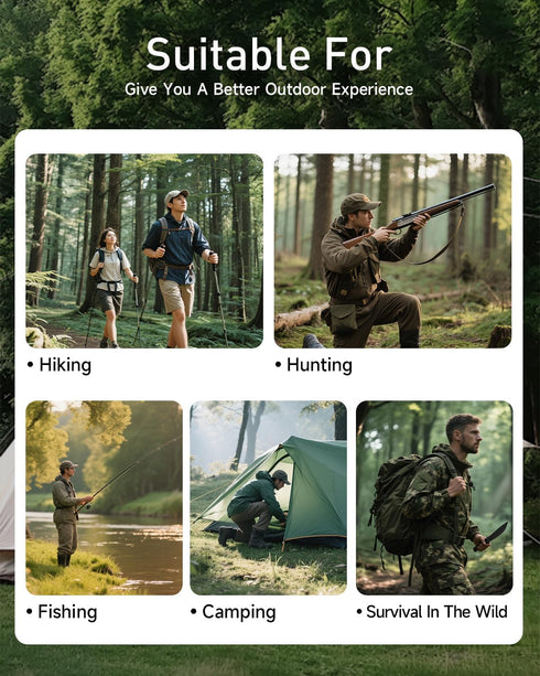 BackpackingCamping,Hiking,Fishing,wilderness Campfire Tripod,Portable Triangle Grill Camping Tripod for Cooking Fire