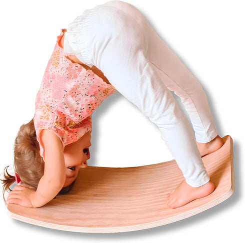 Toddler Balance Board - Wooden Wobble Board Toddler, Kids Wobble Board, Baby