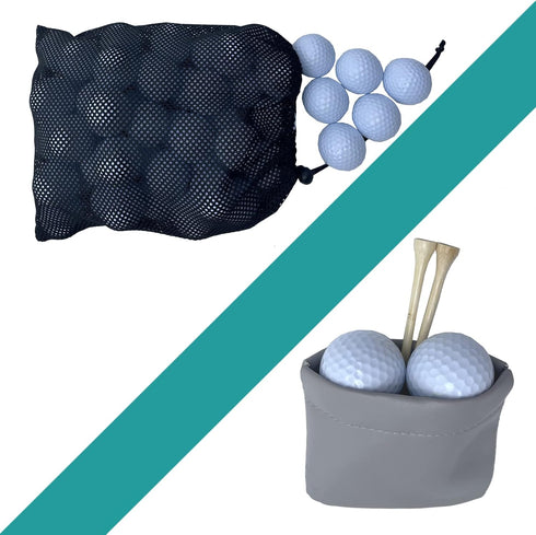 Golf Tee Pouch Bag | Zipper Golf Ball Bag & Accessory Pouch for Men