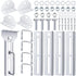 Pelopy 8" Top Bunk Bracket Kit for Boat Trailer, Swivel Bracket & Bolster Boards Sets with Hardware