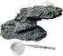 PINVNBY Basking Platform for Turtles, Resin Resting Rock with 2 Pcs Suction Cups for Frogs and Newts