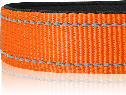 Joytale Dog Collar, Soft Neoprene Padded Breathable Nylon Pet Collar, Adjustable for Small Dogs, Orange, Size S