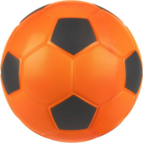 Linkidea Size 4 Foam Soccer Ball, Super Soft Indoor Sponge Ball for Kids Home Soccer Practice or Beginner Play (Orange)