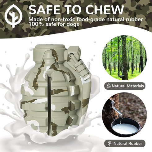Dog Toys for Aggressive Chewers Large Breed - Rubber German Shepherd Toys - Indestructible Treat Toys