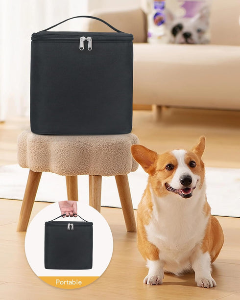 Meiiy Trimming Pet Grooming Bag, Dog Cat Grooming Supplies Organizer Bag Pet Hair Removal Cleaning Tool Kit Storage Bag