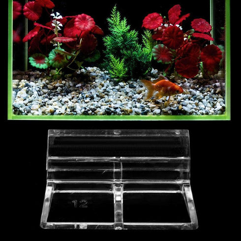 Pssopp 20Pcs Clear Color Acrylic Aquarium Glass Cover Clip, Universal Lid Clips for Rimless Aquariums (5mm)