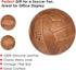 PGS Vintage Soccer Ball Size 5, Antique Leather Football in Light Brown