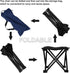 FRCOLOR Fishing Folding Chair Outdoor Foldable Beach Stool Lightweight Portable Camping Chair with Storage Bag