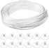 Boao 32.8 ft Aquarium CO2 Proof Tubing, Clear Airline Tubing with 12 Pcs Suction Cups for Fish Tank